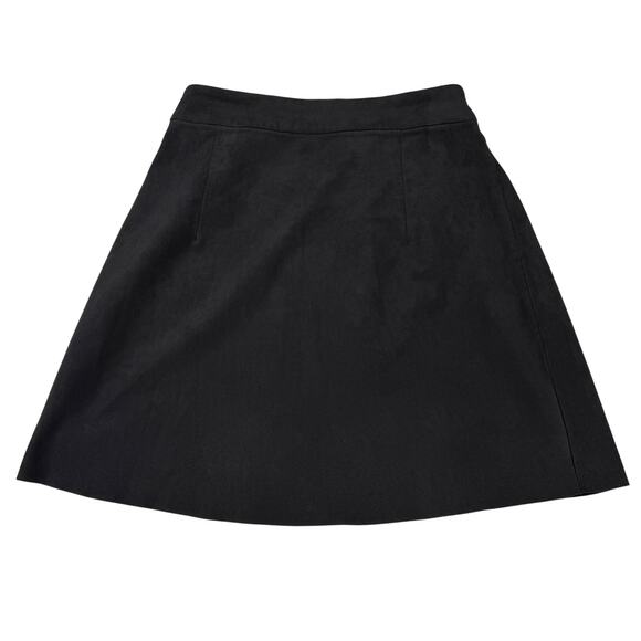 WILFRED FREE Aritzia Nescher Faux Suede Mini Skirt Sz XS Black - Picture 4 of 4